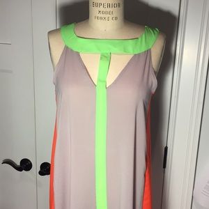 Maxi dress multi color block